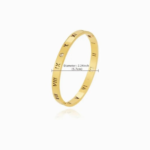 NEW Roman Number Bracelet Stainless Steel - Picture 4 of 5